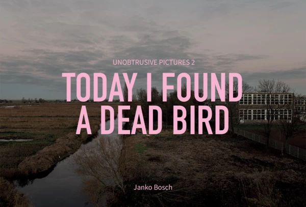Cover of the photo book 'Today I found a dead bird' with pictures taken in Tokyo